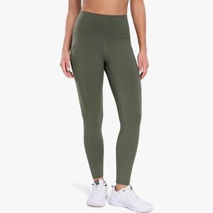 colorfulkoala Olive green Women's high waisted 7/8 Leggings
